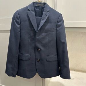 Navy dress coat and matching dress pants Boys 12R